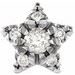 14K White .05 CTW Natural Diamond Star Single Earring