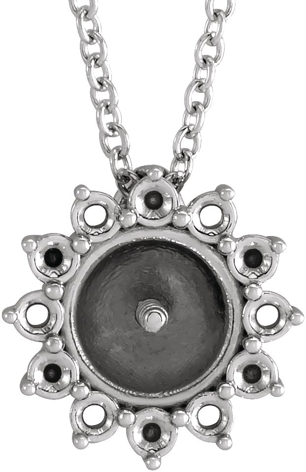 Halo-Style Pearl Necklace or Pendant
