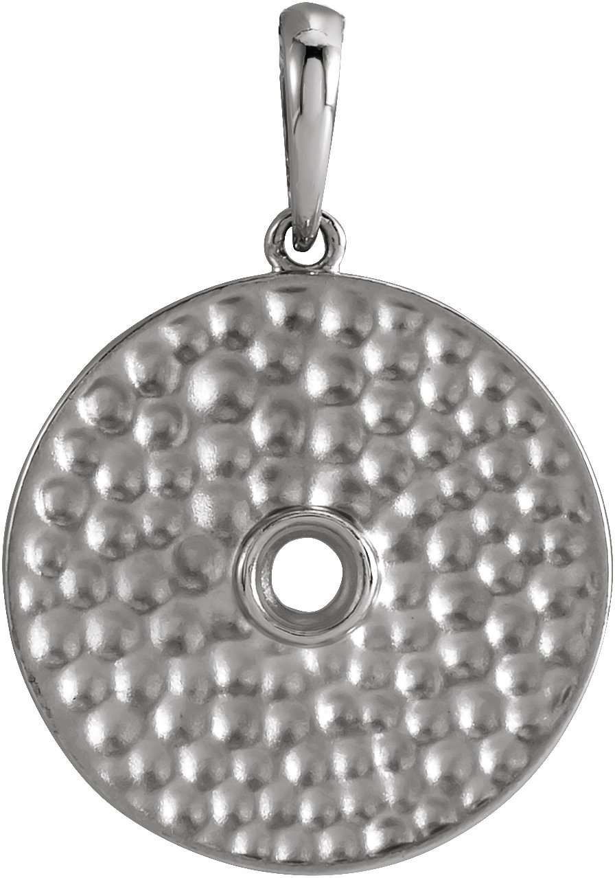 Beaded Disc Necklace or Pendant