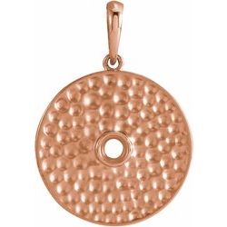 Beaded Disc Necklace or Pendant