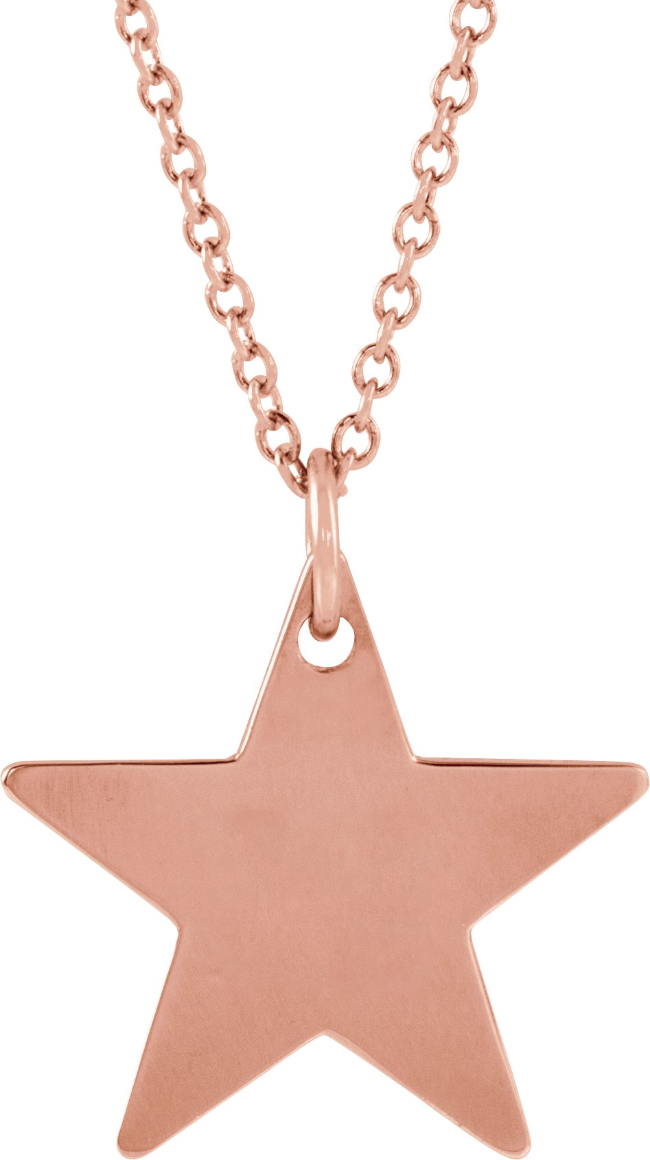 Engravable Star Necklace