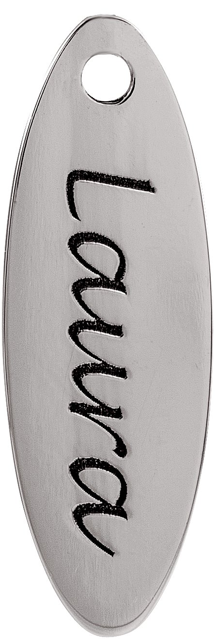 Engravable Oval Dangle