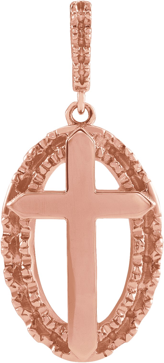 Halo-Style Cross Necklace or Pendant