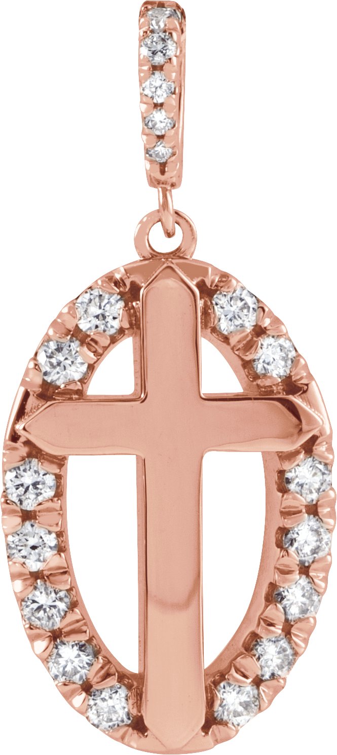 Halo-Style Cross Necklace or Pendant
