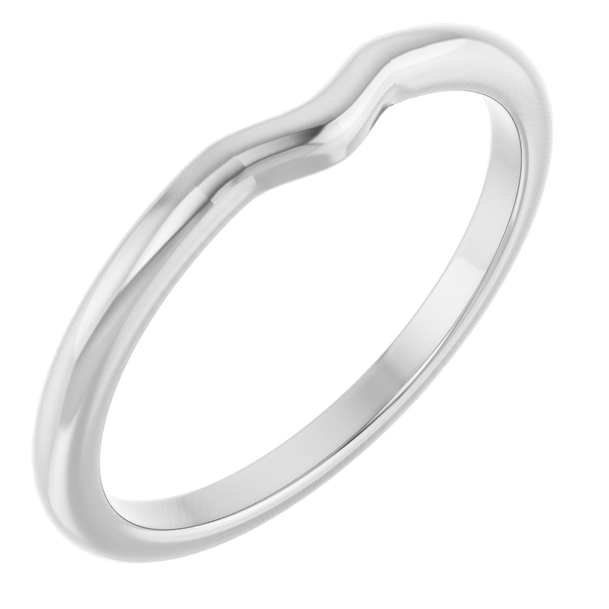 14K White Matching Band