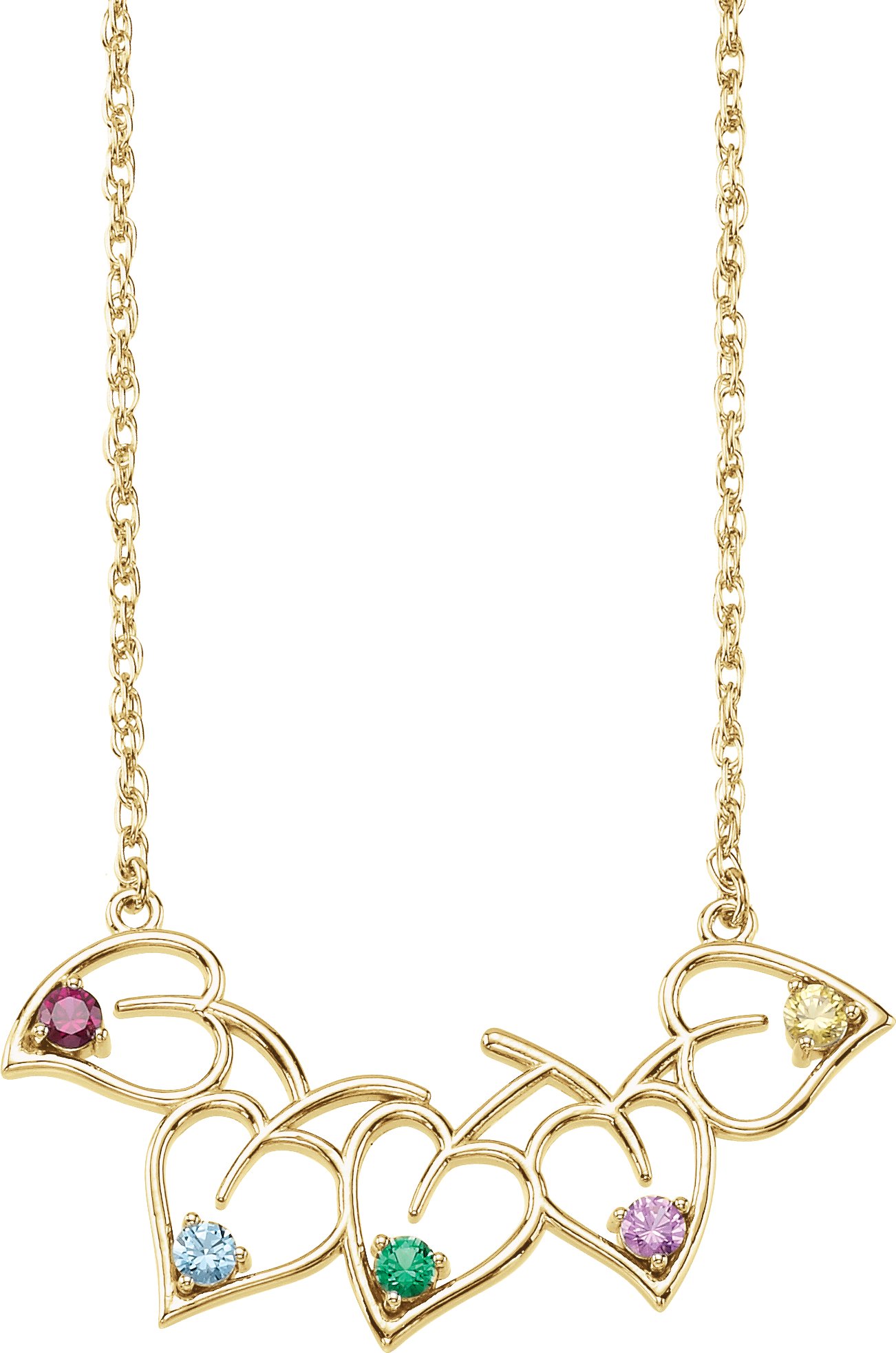 Family Leaf Necklace or Center