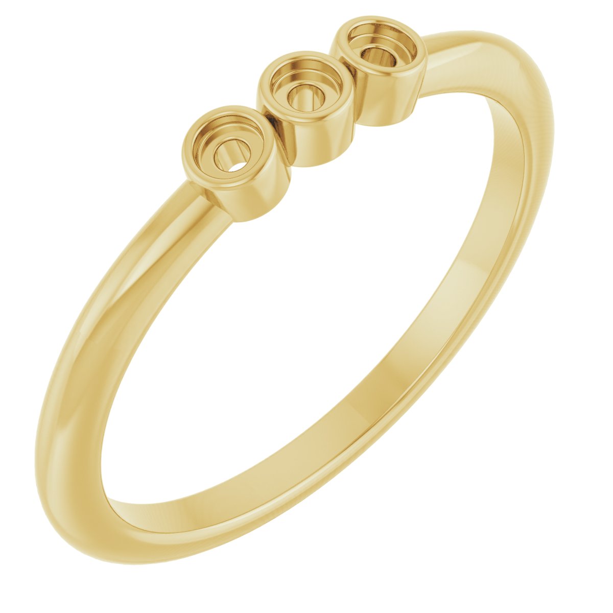Rose-Cut Stackable Ring
