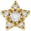 14K Yellow .05 CTW Diamond Star Single Earring Ref 17676596