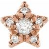 14K Rose .05 CTW Diamond Star Single Earring Ref 17676598