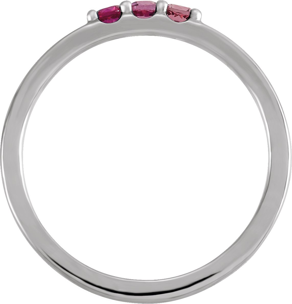 Natural Blue Multi-Gemstone Midi Ring view 2