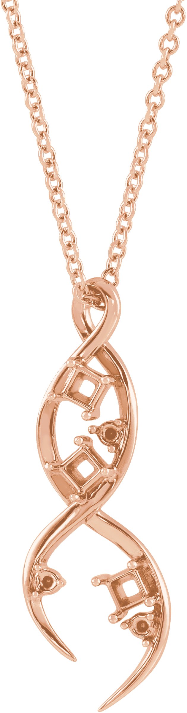 Accented Family Freeform Necklace or Pendant