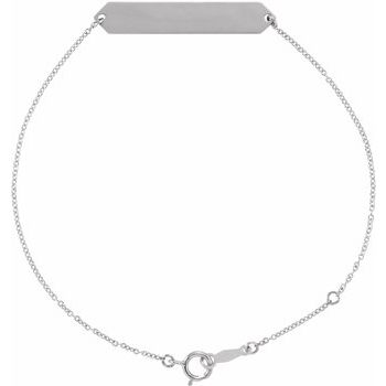 14K White Geometric 7 8 inch Bracelet Ref. 16746776