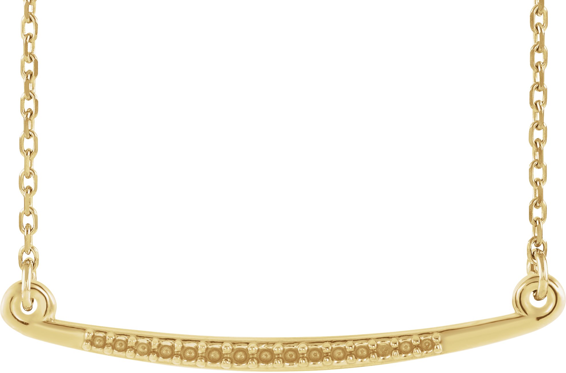 Curved Bar Necklace or Center