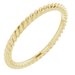 14K Yellow 1.5 mm Skinny Rope Band Size 3.5