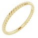 14K Yellow 2 mm Skinny Rope Band Size 9