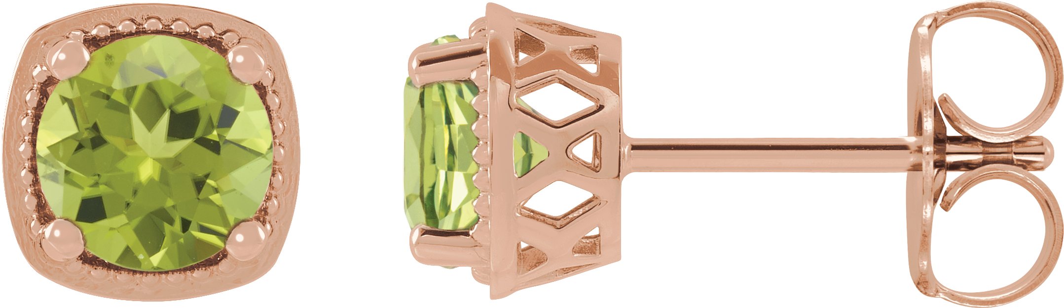 Round 4-Prong Earrings