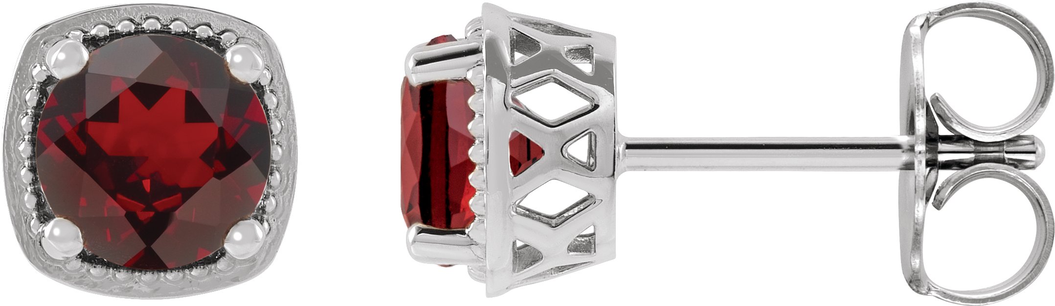 Round 4-Prong Earrings