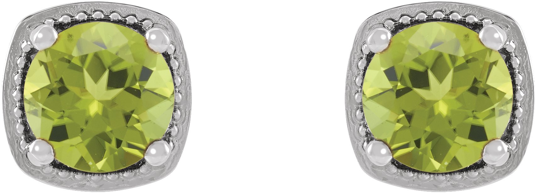 Alternative view of Round 4-Prong Earrings