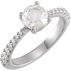 Rose-Cut Engagement Ring