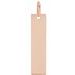 18K Rose Gold-Plated Sterling Silver 20x5 mm Engravable Bar Pendant
