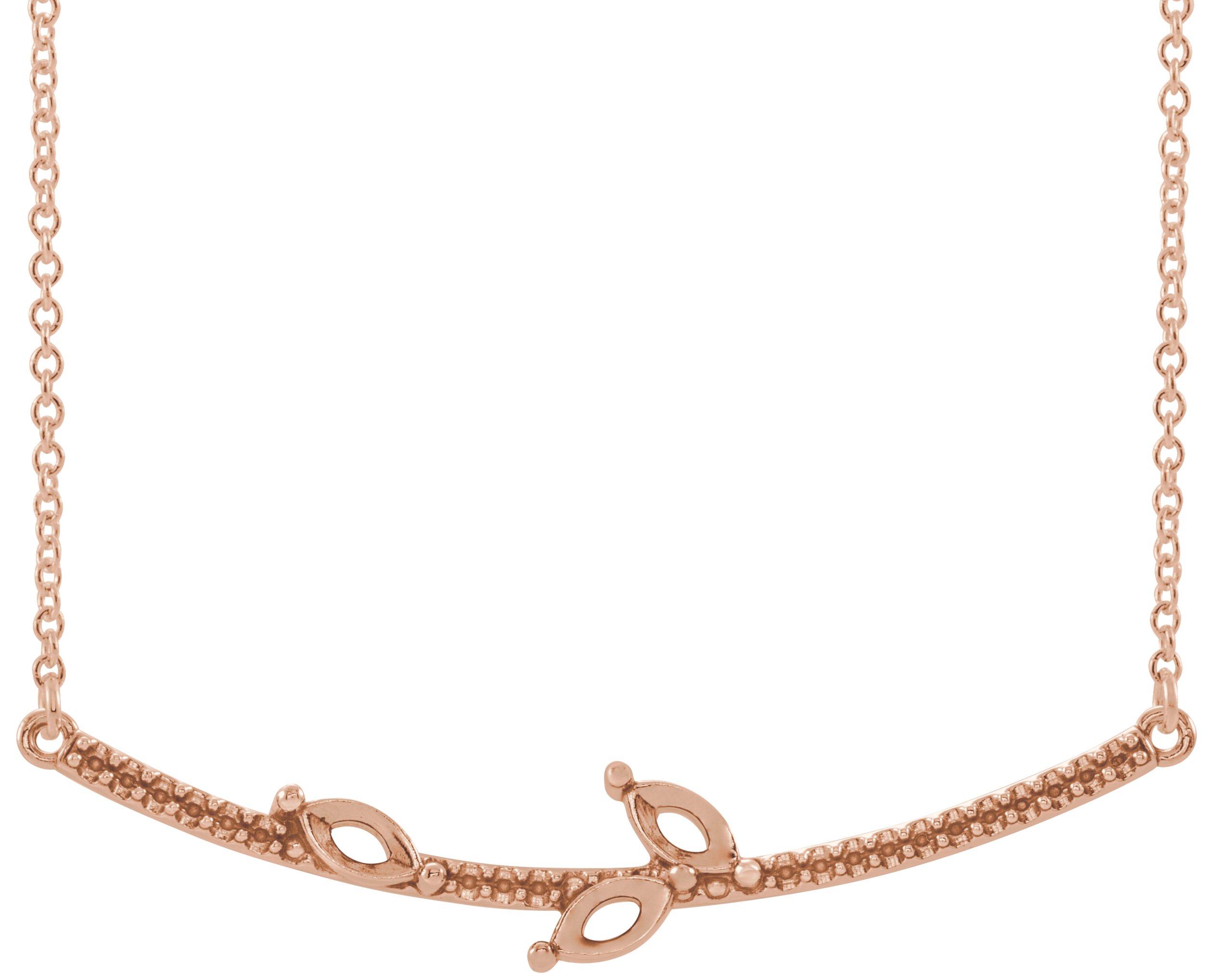 Family Curved Bar Necklace or Center