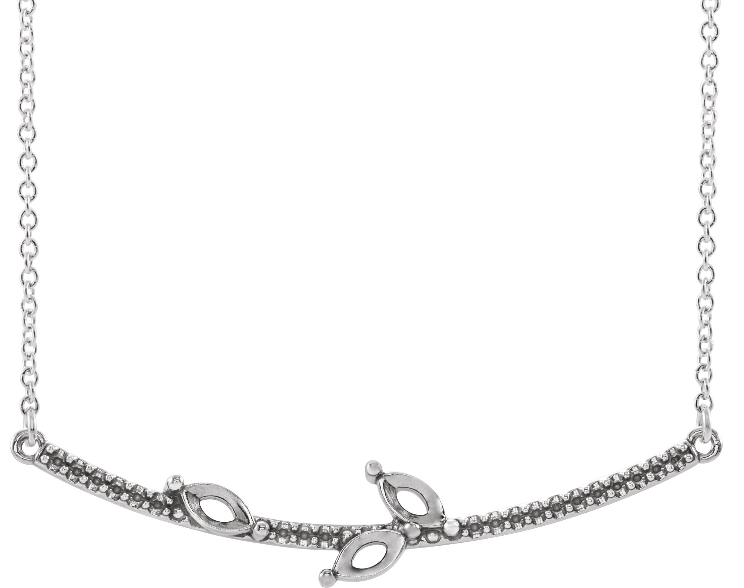 Family Curved Bar Necklace or Center