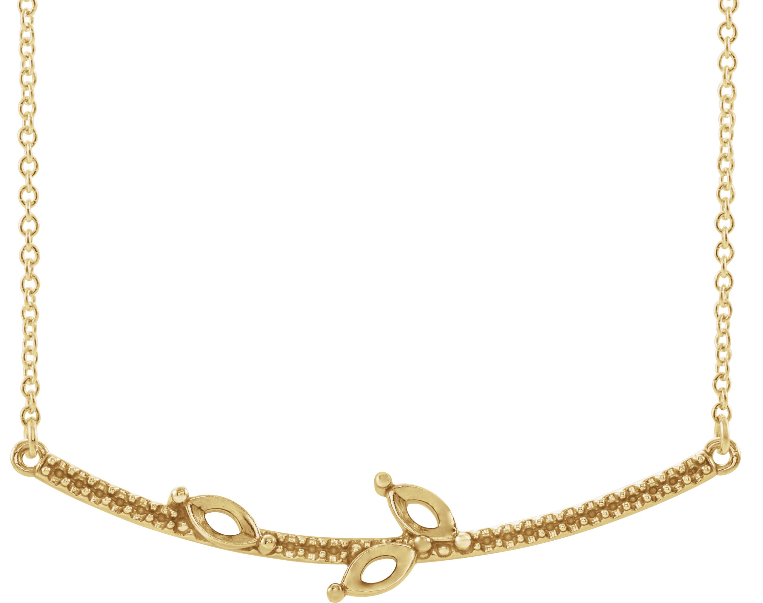 Family Curved Bar Necklace or Center