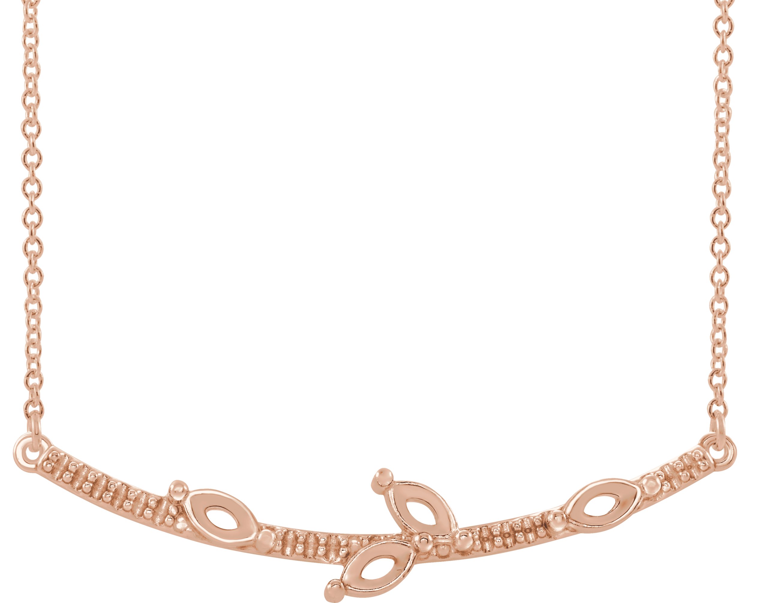 Family Curved Bar Necklace or Center