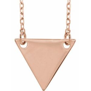 18K Rose Gold-Plated Sterling Silver Geometric 18" Necklace