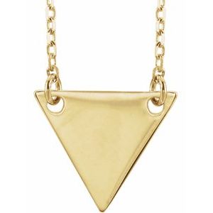 18K Yellow Gold-Plated Sterling Silver Geometric 18" Necklace