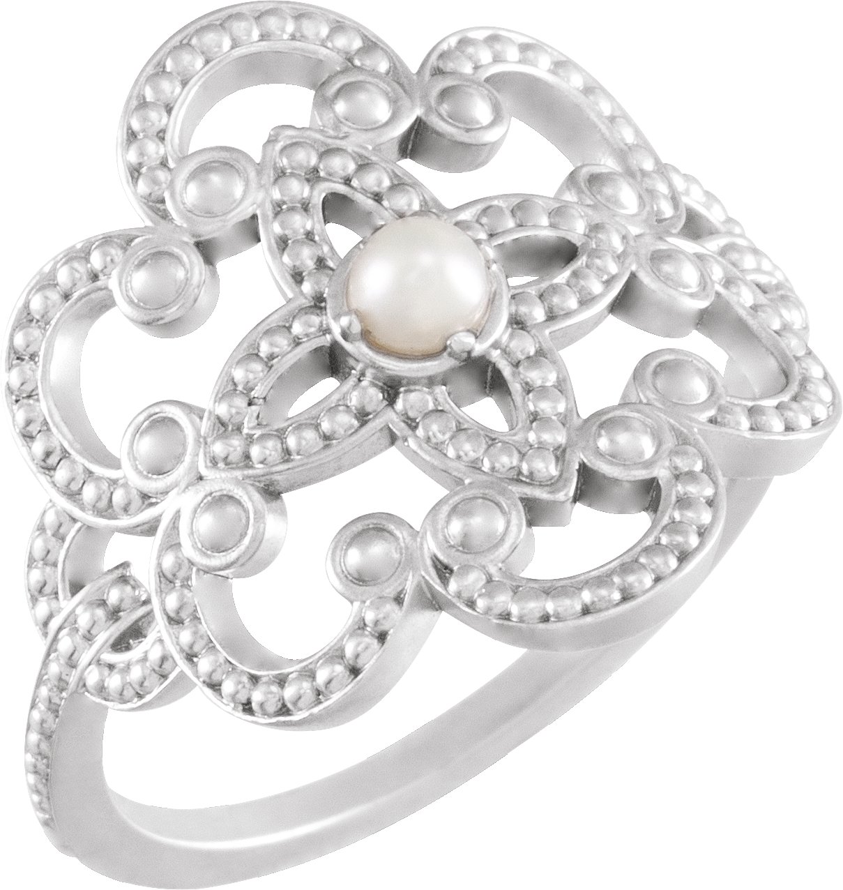 Granulated Pearl Ring