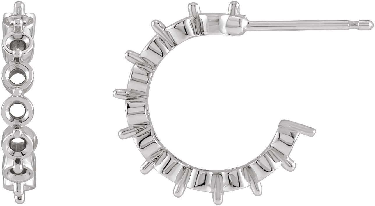 Accented Hoop Earrings