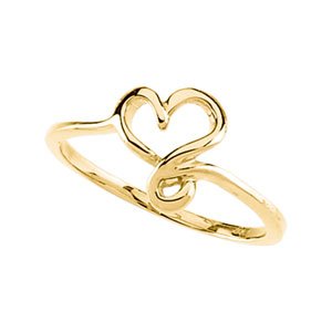 Freeform Heart Ring Ref 624232