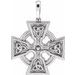 Sterling Silver Celtic-Inspired Cross Pendant