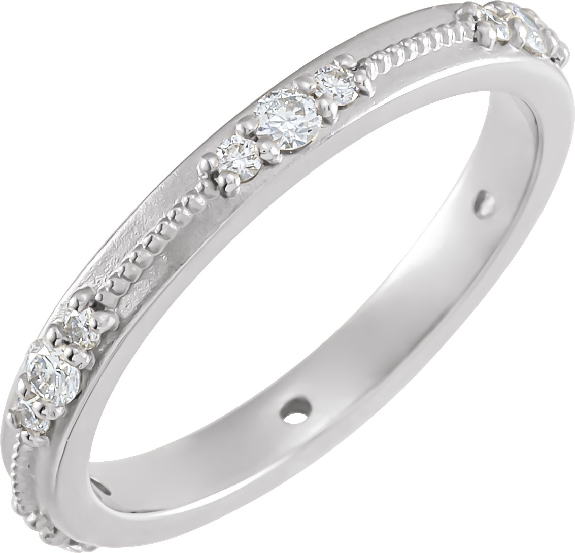 Platinum 1/3 CTW Natural Diamond Eternity Band Size 7