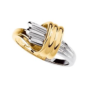14KTT 10mm Metal Fashion Ring Ref 925563
