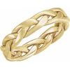 14K Yellow 4.5 mm Woven Band Size 11 Ref 2639875