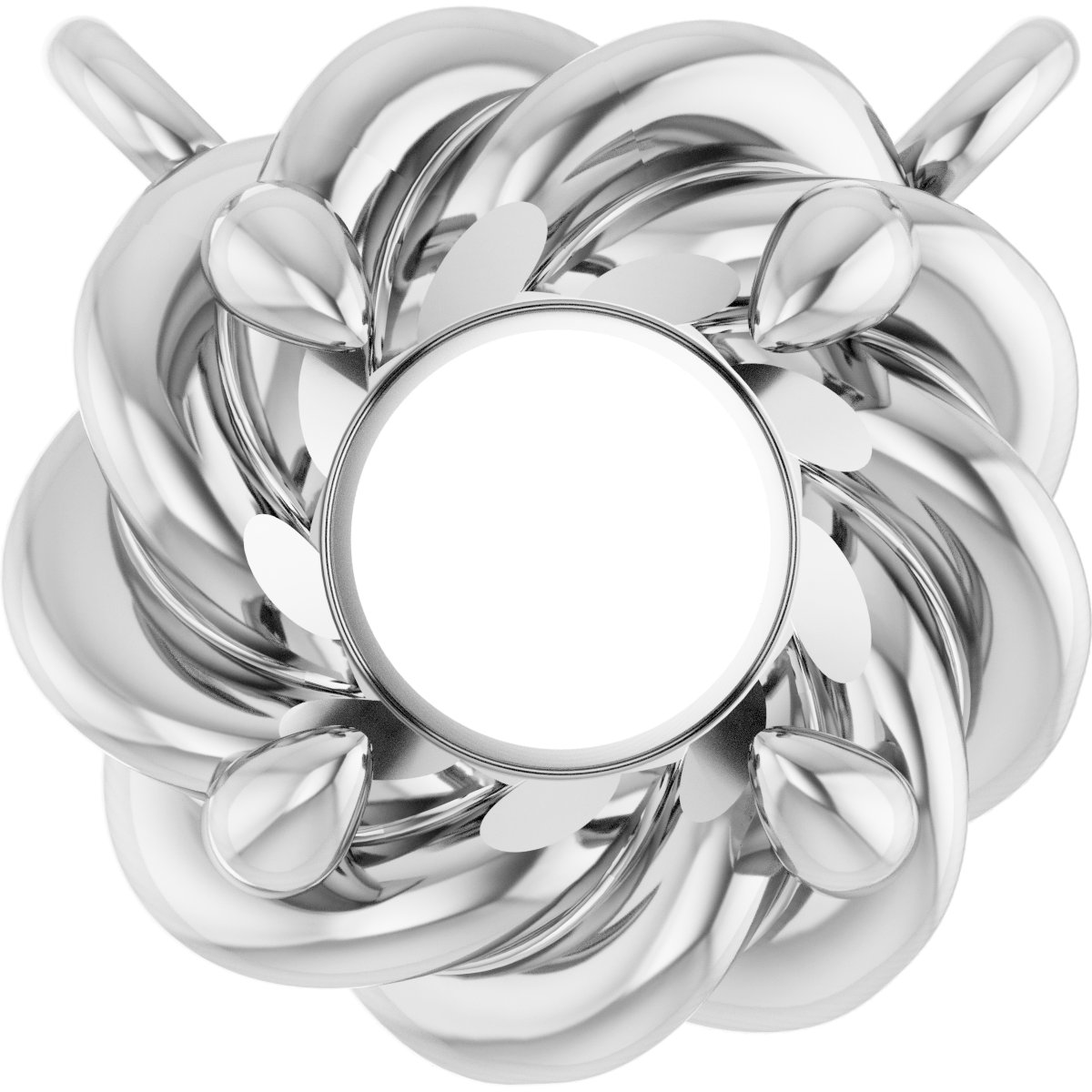 Claw-Prong Rope Necklace or Center