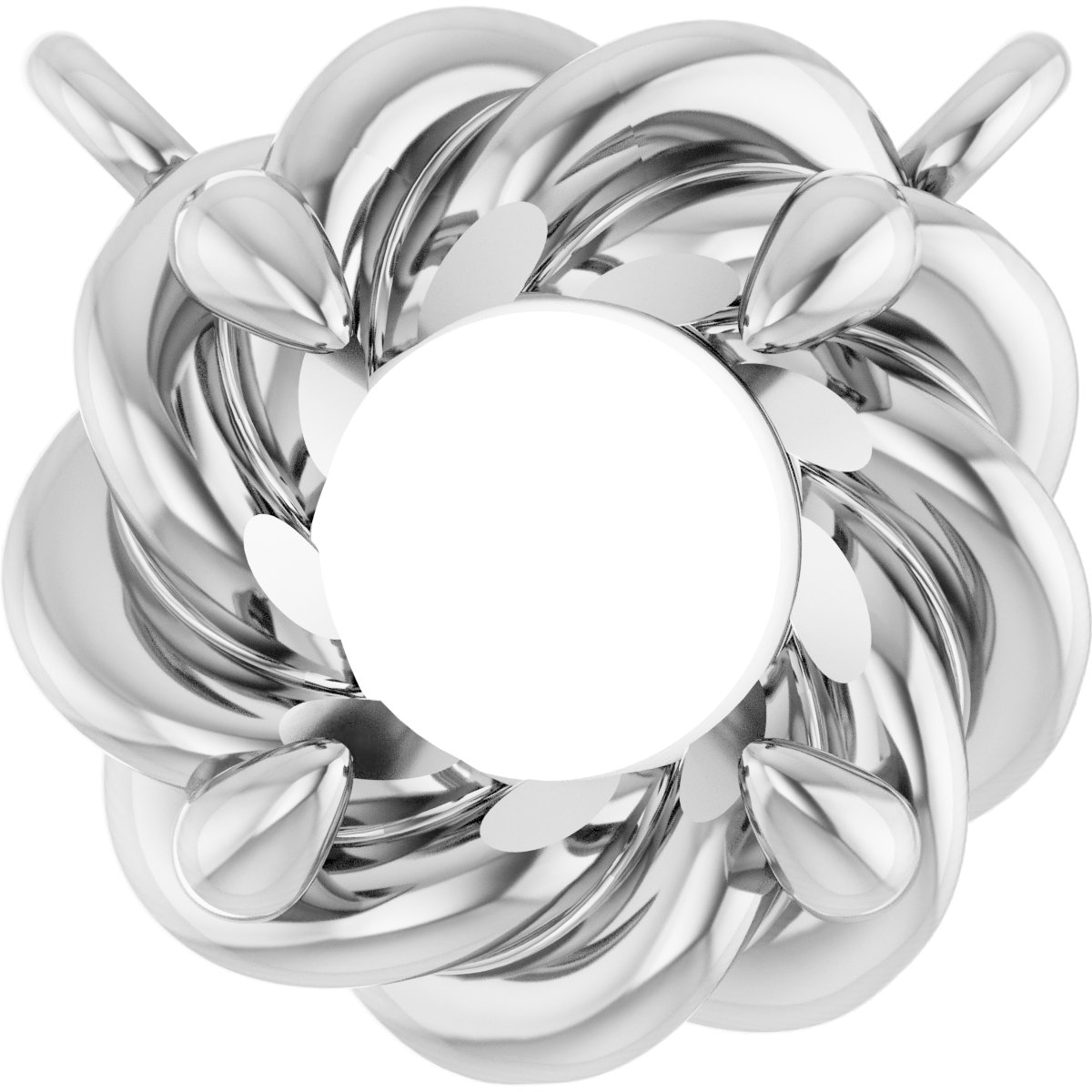 Claw-Prong Rope Necklace or Center