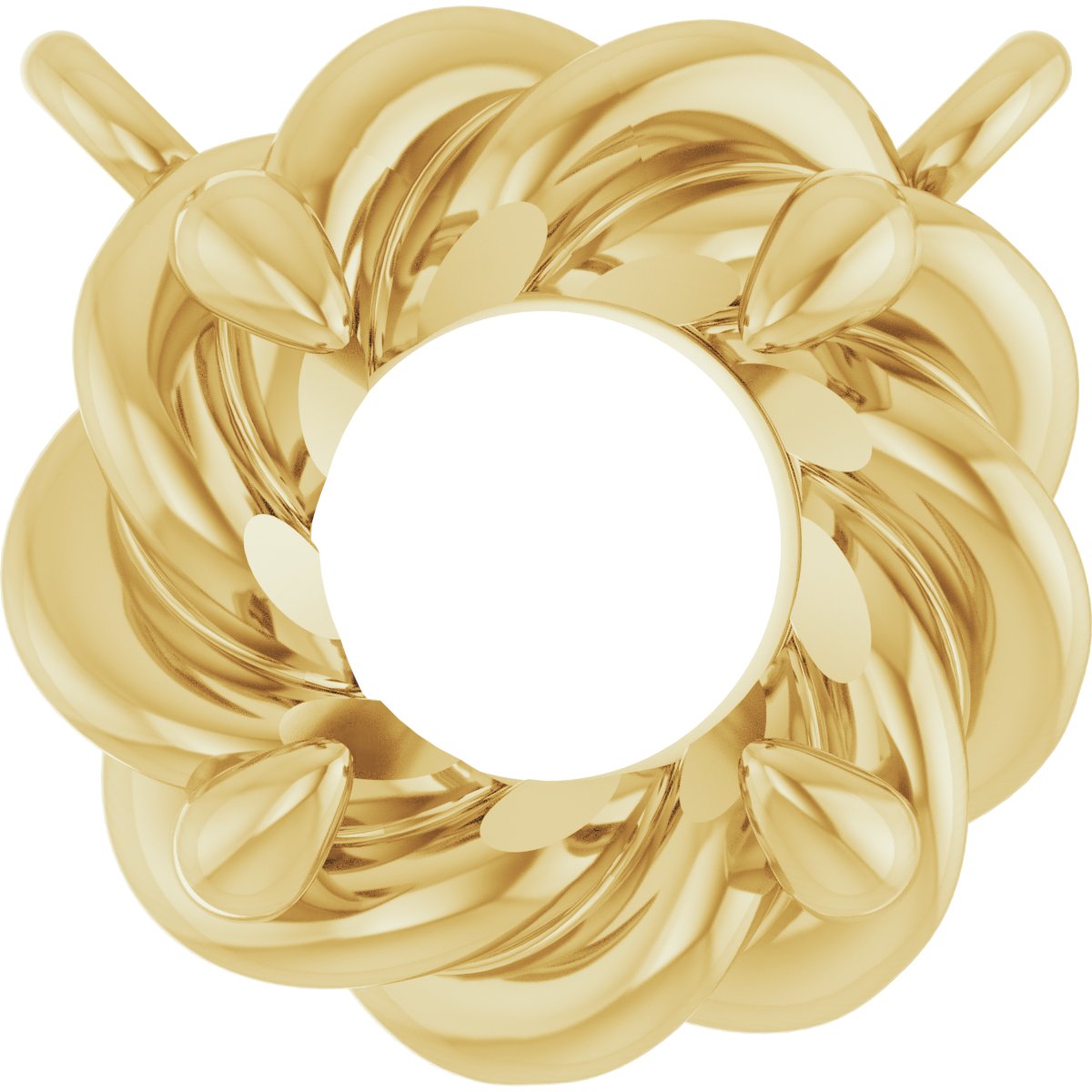 Claw-Prong Rope Necklace or Center