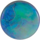 Round Genuine Black Opal (Notable Gems®)
