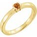 14K Yellow Natural Citrine Family Stackable Ring