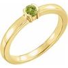 14K Yellow Peridot Family Stackable Ring Ref 16232457