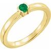 14K Yellow Emerald Family Stackable Ring Ref 16232445