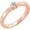 14K Rose .20 CTW Diamond Stackable Family Ring Ref 16232442
