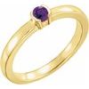 14K Yellow Amethyst Family Stackable Ring Ref 16232433