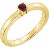 14K Yellow Mozambique Garnet Family Stackable Ring Ref 16232429