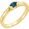 14K Yellow Chatham Created Alexandrite Marquise Stackable Family Ring Ref 16232356