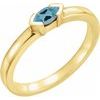 14K Yellow Aquamarine Marquise Stackable Family Ring Ref 16232312