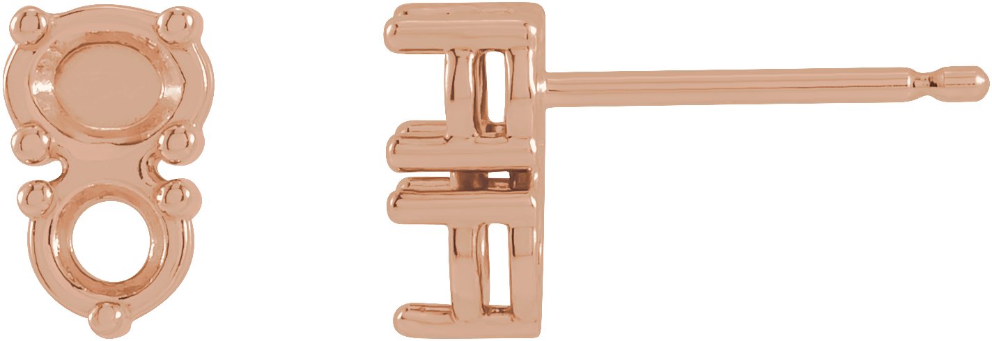 Two-Stone Earrings